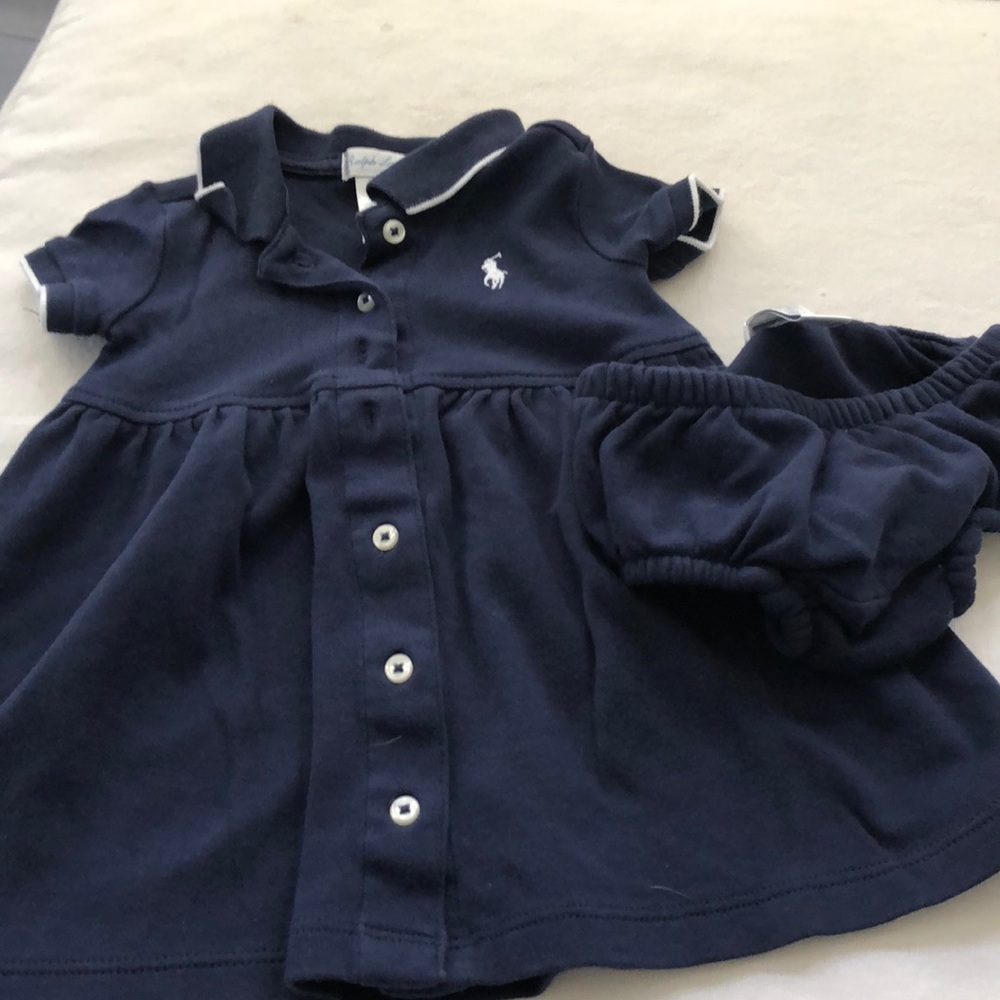 Baby dress with diaper cover.